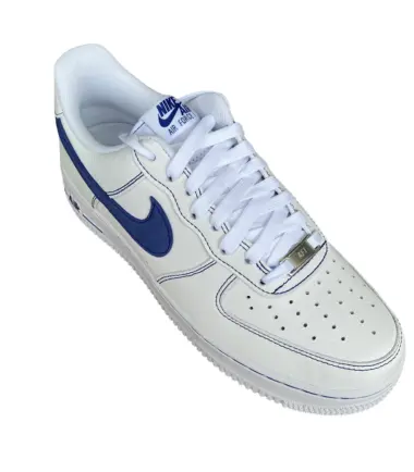 SCARPE NIKE Air Force 1 '07 LBV Bianco Azzurro UOMO - immagine 3