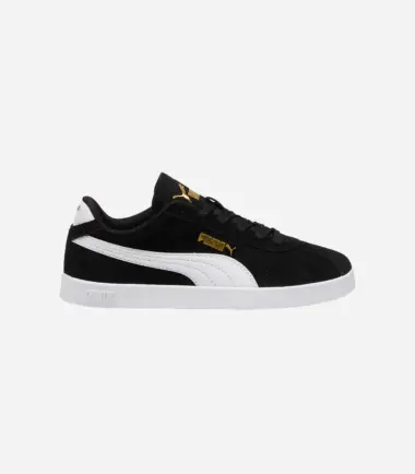SCARPE PUMA CLUB II JR BLACK WHITE BAMBINO - immagine 1
