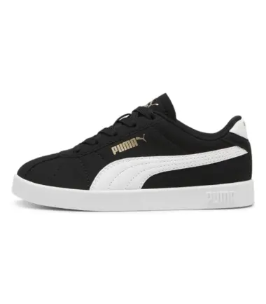 SCARPE PUMA CLUB II PS, BLACK WHITE BAMBINO - immagine 1
