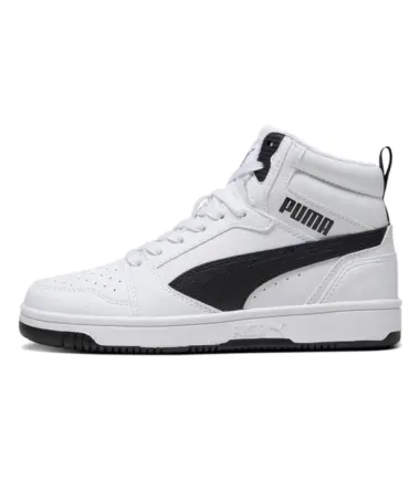 SCARPE PUMA REBOUND V6 MID WHITE BLACK JUNIOR - immagine 1