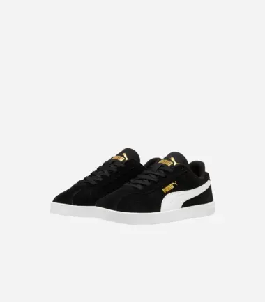 SCARPE PUMA CLUB II JR BLACK WHITE BAMBINO - immagine 2