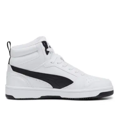 SCARPE PUMA REBOUND V6 MID WHITE BLACK JUNIOR - immagine 2