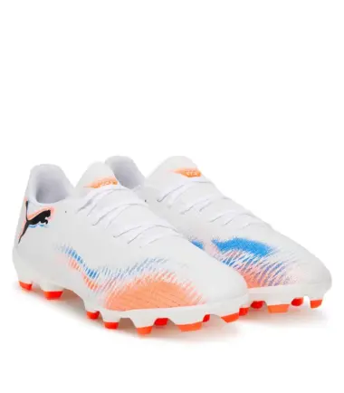 SCARPE PUMA FUTURE 8 PLAY FG/AG WHITE BLACK UOMO - immagine 2