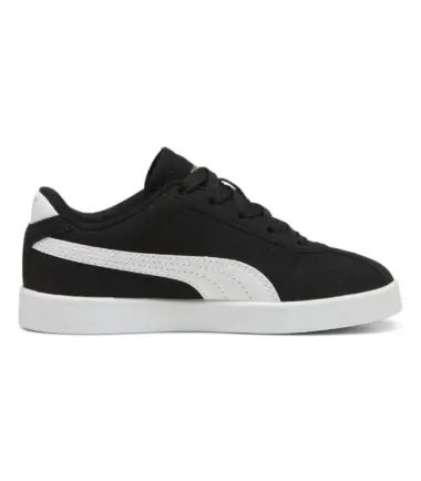 SCARPE PUMA CLUB II PS, BLACK WHITE BAMBINO - immagine 3