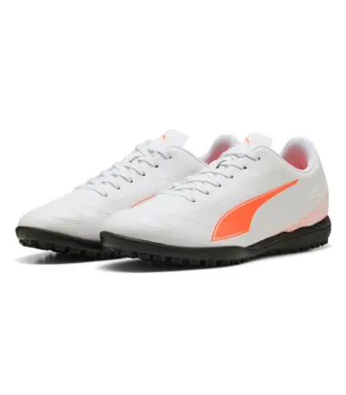 SCARPE PUMA VITORIA II TT WHITE GLOWING RED  25/26 calcetto uomo - immagine 3