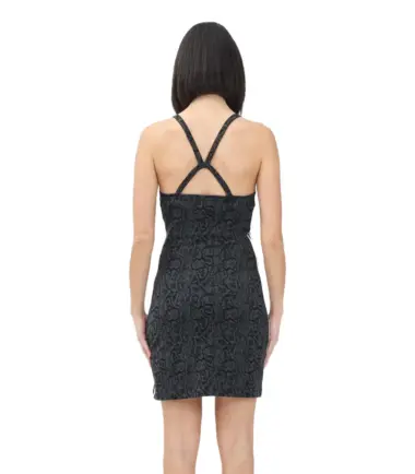 VESTITINO ADIDAS SNAKE 3 STRIPES DRESS PITONATO DONNA - immagine 3