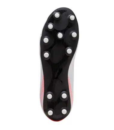 SCARPE PUMA VITORIA II FG/AG WHITE GLOWING RED 25/26 calcio uomo - immagine 4