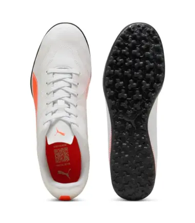 SCARPE PUMA VITORIA II TT WHITE GLOWING RED  25/26 calcetto uomo - immagine 4
