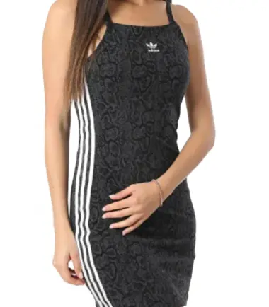 VESTITINO ADIDAS SNAKE 3 STRIPES DRESS PITONATO DONNA - immagine 4