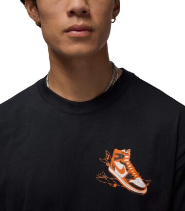 T-SHIRT JORDAN AJ1 AD Tee "Black" - immagine 3