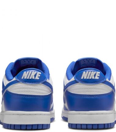 SCARPE NIKE DUNK LOW RETRO' white royal"  uomo - immagine 3