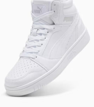 SCARPE PUMA REBOUND V6 MID, WHITE LIGHT GREY - immagine 3