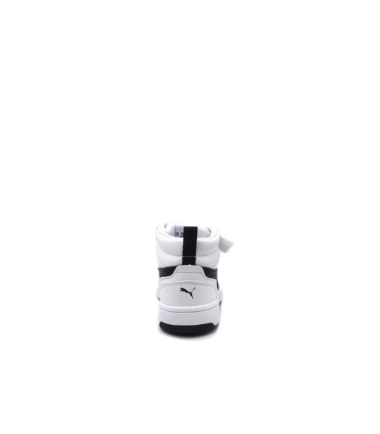 SCARPE PUMA REBOUND V6 MID WHITE BLACK, JR - immagine 3