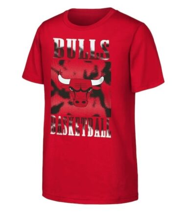 T-SHIRT MITCHELL E NESS CHICAGO BULLS RED BAMBINO - immagine 1