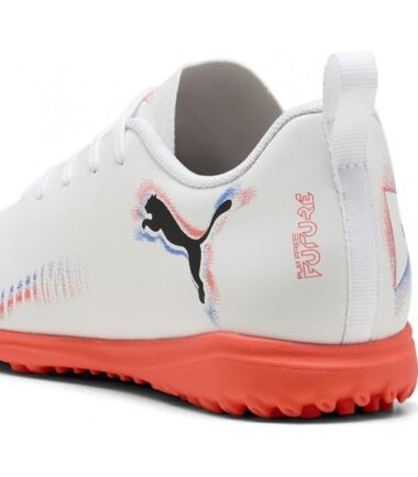 SCARPE PUMA FUTURE 8 PLAY TT jr WHITE BLACK calcetto bambino junior - immagine 3