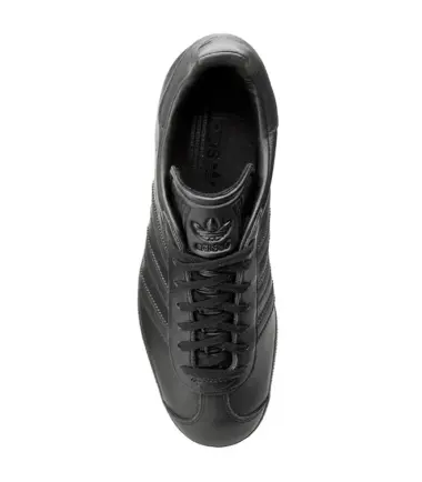 SCARPE ADIDAS GAZELLE NERO LEATHER uomo - immagine 4