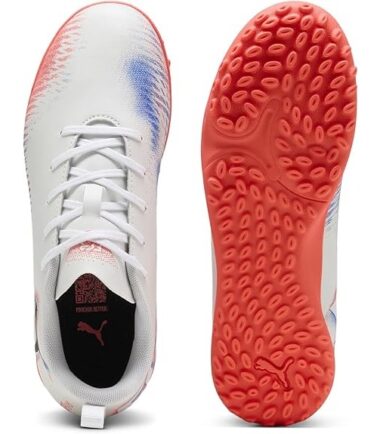 SCARPE PUMA FUTURE 8 PLAY TT jr WHITE BLACK calcetto bambino junior - immagine 4