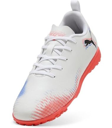 SCARPE PUMA FUTURE 8 PLAY TT jr WHITE BLACK calcetto bambino junior - immagine 5