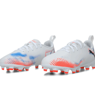 SCARPE PUMA FUTURE 8 PLAY FG/AG PUMA WHITE PUMA BLACK 25/26 JR calcio bambino junior - immagine 3