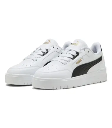 SCARPE PUMA SHUFFLE DOWNTOWN LOW WHITE BLACK JUNIOR - immagine 3