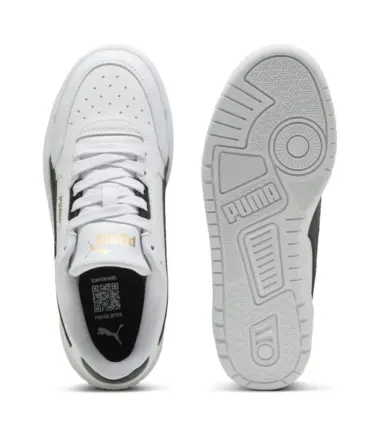 SCARPE PUMA SHUFFLE DOWNTOWN LOW WHITE BLACK JUNIOR - immagine 5