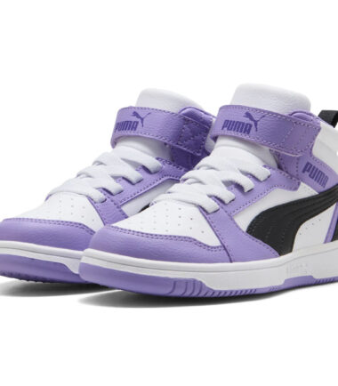 SCARPE PUMA REBOUND V6 MID VIOLET BLACK BAMBINA JR - immagine 3