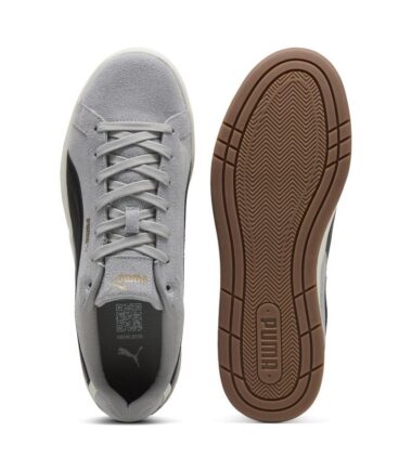 SCARPE PUMA COURT CLASSICO SD GREY BLACK UOMO - immagine 4