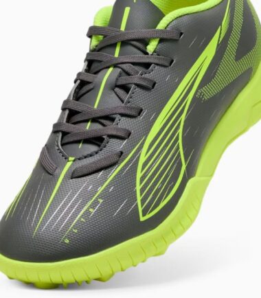 SCARPE PUMA ULTRA 5 PLAYTT , MATTE AGED SILVER YELLOW ALERT calcetto bambino junior - immagine 4