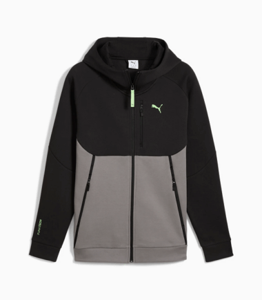 FELPA PUMA TECH FULL ZIP HOODIE CAST IRON UOMO - immagine 1