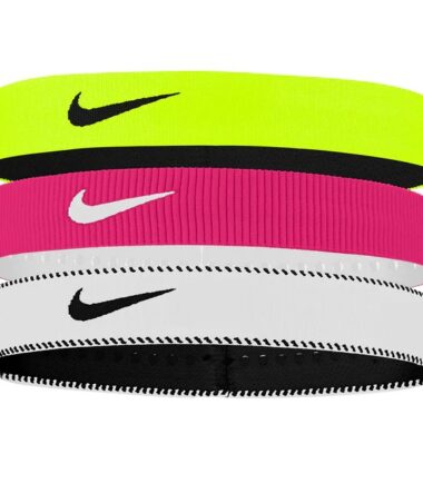 FASCETTE NIKE SPESSE WHITE GREEN PINK - immagine 1