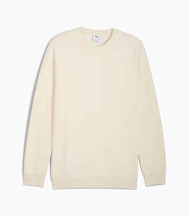 FELPA PUMA ESS ELEVATED CREW BEIGE UOMO - immagine 1