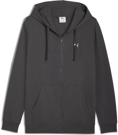 FELPA PUMA ESS ELEVATED FULL ZIP HOODIE GREY UOMO - immagine 1