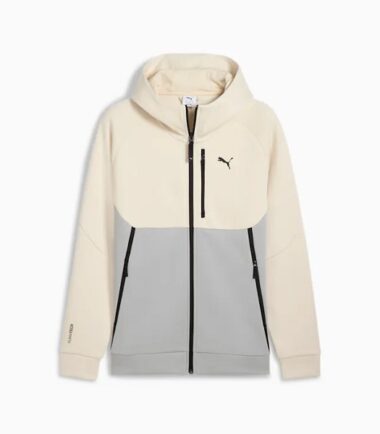 FELPA PUMA TECH FULL ZIP HOODIE ALPINE SNOW UOMO - immagine 1