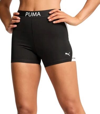 SHORTS PUMA 4" STRONG TIGHT BLACK DONNA - immagine 1