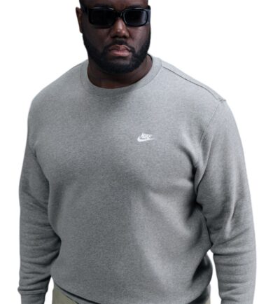 FELPA NIKE SPORTSWEAR CLUB CREW GRIGIO UOMO - immagine 1