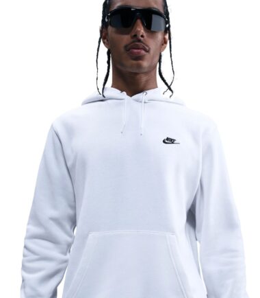 FELPA NIKE SPORTSWEAR CLUB FLEECE PULLOVER BIANCO UOMO - immagine 1