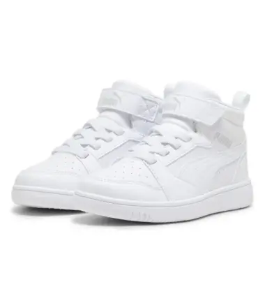 SCARPE PUMA REBOUND V6 MID AC+ PS BIANCHE BAMBINO - immagine 2