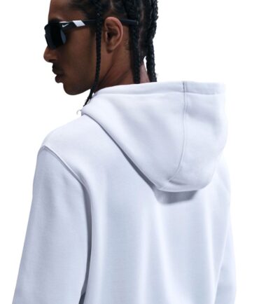 FELPA NIKE SPORTSWEAR CLUB FLEECE PULLOVER BIANCO UOMO - immagine 2