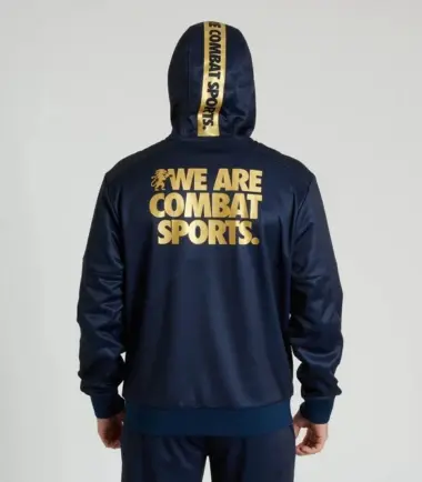 FELPA LEONE DNA NAVY CON CAPPUCCIO - immagine 2