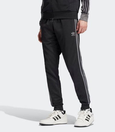 PANTALONI ADIDAS SST TP UOMO BLACK GREY - immagine 1
