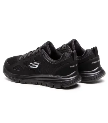 SCARPE SKECHERS BURNS AGOURA BLACK UOMO - immagine 3