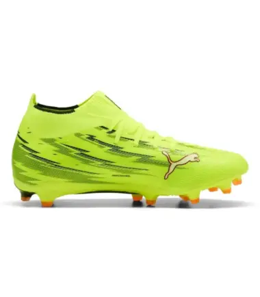SCARPE PUMA ULTRA 6 MATCH+ FG/AG YELLOW ALERT BLACK GLOWING RED UOMO - immagine 4