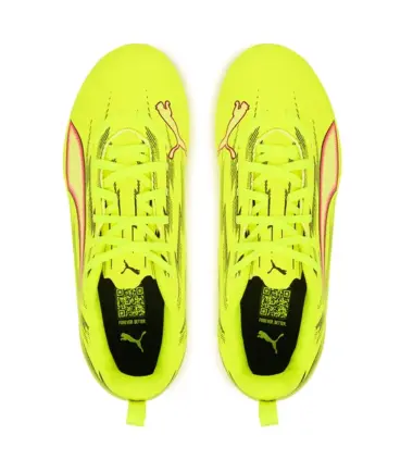 SCARPE ULTRA 6 PLAY FG/AG YELLOWALERT BLACK GLOWINGRED JUNIOR - immagine 4