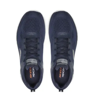 SCARPE SKECHERS TRACK BROADER NAVY UOMO - immagine 4