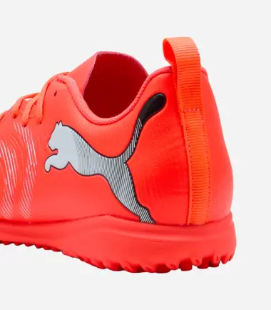 SCARPE PUMA FUTURE 9 PLAY TT GLOWING RED WHITE BLACK SILVER JUNIOR - immagine 5