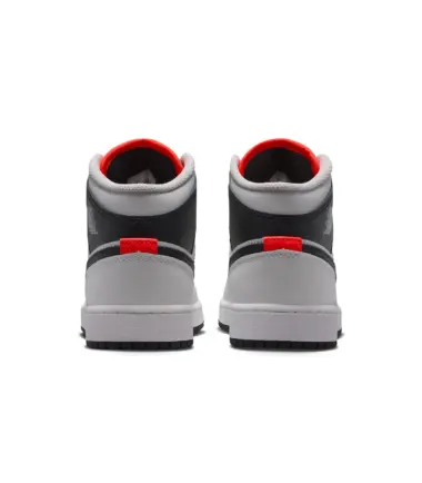 SCARPE Air Jordan 1 Mid "White Black" GS - immagine 5