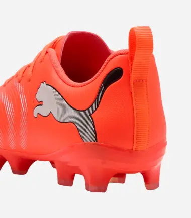 SCARPE PUMA FUTURE 9 PLAY FG/AG GLOWING RED WHITE BLACK SILVER JUNIOR - immagine 4