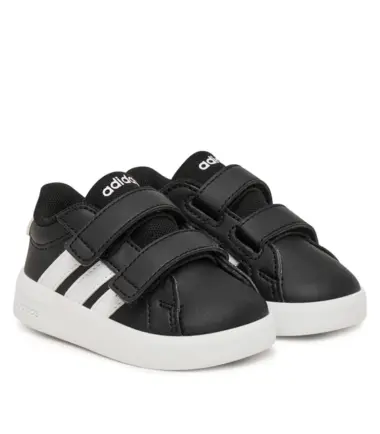 SCARPE ADIDAS GRAND COURT 3.0 CF I BLACK WHITE BAMBINO - immagine 2