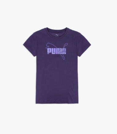 T-SHIRT PUMA ESS LOGO LAB METALLIC DEEP PLUM DONNA - immagine 1