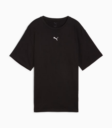 T-SHIRT PUMA ESS RELAXED TEE PUMA BLACK DONNA - immagine 1
